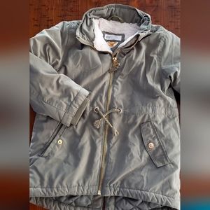 H & M Girls olive green lined jacket